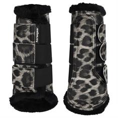 Gamaschen Leopard Horsegear Grau