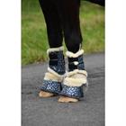 Gamaschen Limited Edition Leopard Epplejeck Dunkelblau