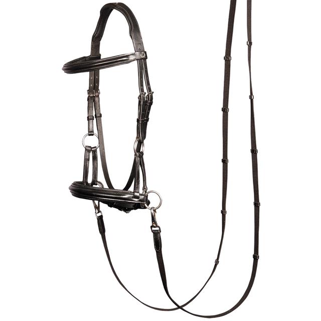 Gebisslose Trense Sidepull Harry's Horse Schwarz