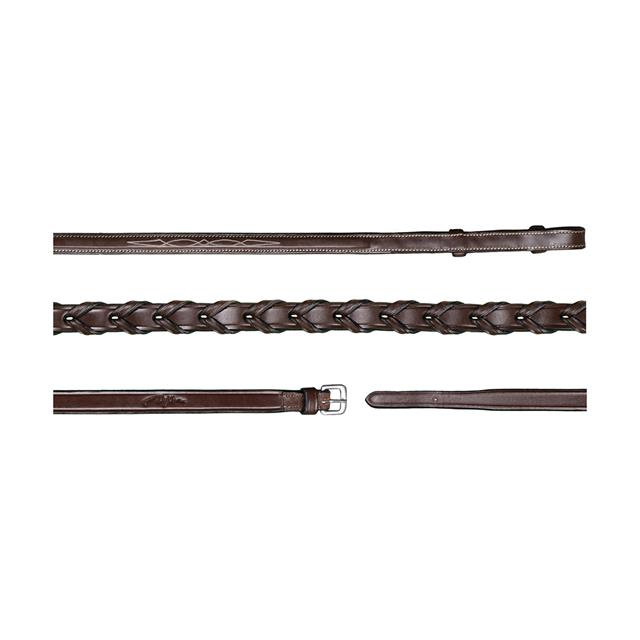 Geflochtene Zügel 13 mm US Hunter Collection Dy'on Braun