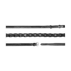 Geflochtene Zügel 13 mm US Hunter Collection Dy'on Schwarz