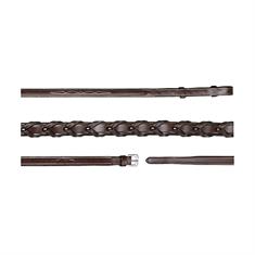 Geflochtene Zügel 16 mm US Hunter Collection Dy'on Braun