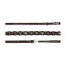 Geflochtene Zügel 16 mm US Hunter Collection Dy'on Braun