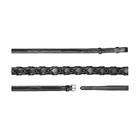 Geflochtene Zügel 16 mm US Hunter Collection Dy'on Schwarz