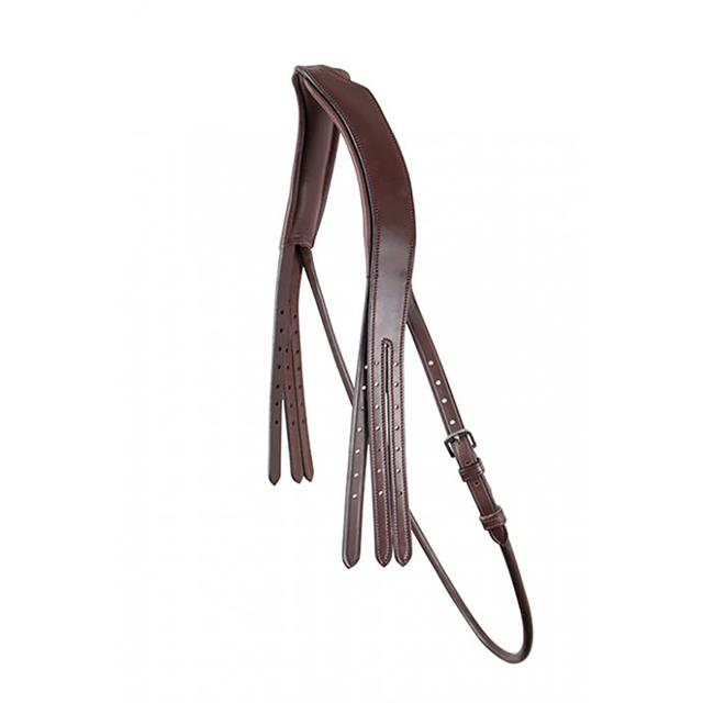 Genickstück Kandare Classic Curved Round Organic Tanned Montar Braun