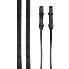 Gerollte Zügel LeMieux Schwarz-Silber