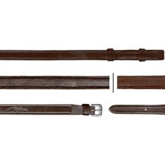 Gummizügel Hunter Dressage Collection 16 mm Dy'on Braun