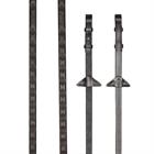 Gummizügel Magna Grip LeMieux Braun-Silber