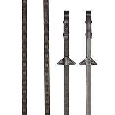 Gummizügel Magna Grip LeMieux Braun-Silber