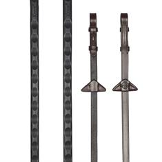 Gummizügel Magna Grip LeMieux Mittelbraun-Silber