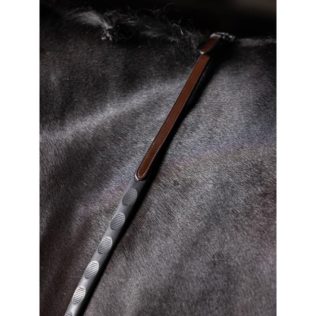 Gummizügel Magna Grip LeMieux Mittelbraun-Silber
