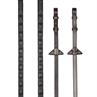 Gummizügel Magna Grip LeMieux Mittelbraun-Silber