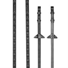 Gummizügel Magna Grip LeMieux Schwarz-Silber