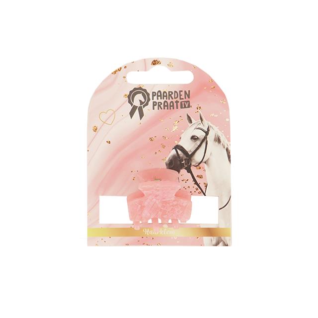 Haarclip PaardenpraatTV Rosa