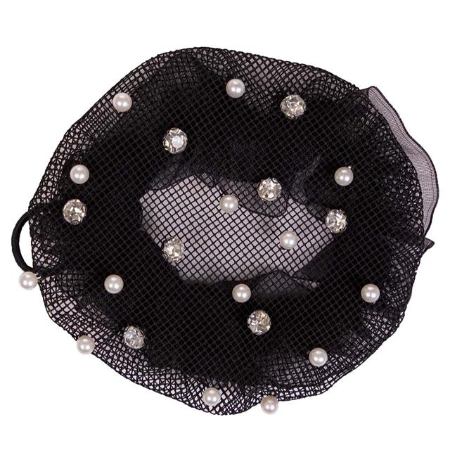 Haarnetz Twinkle QHP Schwarz-Silber