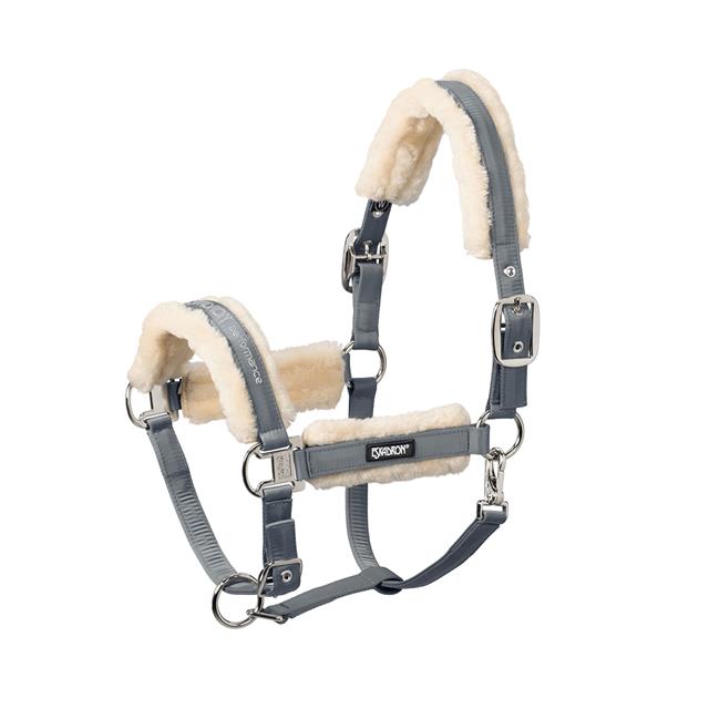 Halfter Double Pin Buckle FauxFur Eskadron Blau