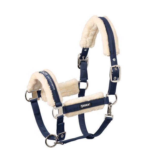Halfter Double Pin Buckle FauxFur Eskadron Dunkelblau