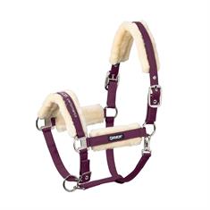 Halfter Double Pin Buckle FauxFur Eskadron Dunkelrot
