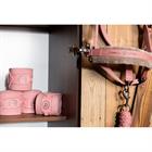 Halfter Platinum Double Pin Faux Fur Eskadron Rosa
