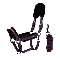 Halfterset Fur Black Raven Equestrian Stockholm
