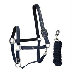 Halfterset HGCroco HORSEGEAR Dunkelblau
