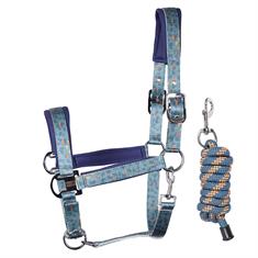 Halfterset Just Ride Verano Harry's Horse Blau