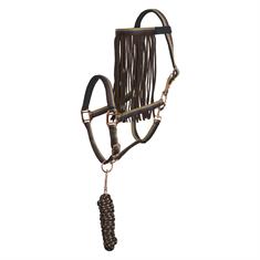 Halfterset mit Fliegenstirnriemen Imperial Riding Mittelbraun