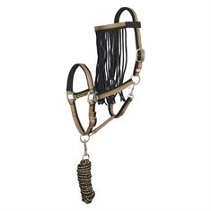Halfterset mit Fliegenstirnriemen Imperial Riding Mittelgrün