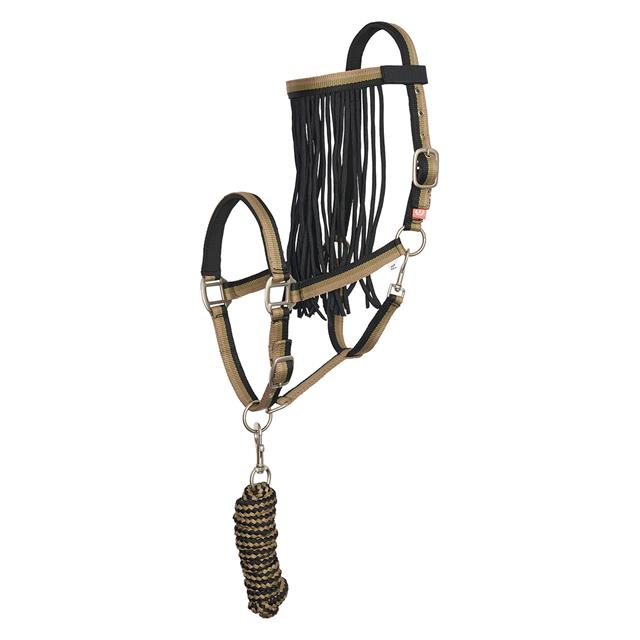 Halfterset mit Fliegenstirnriemen Imperial Riding Mittelgrün