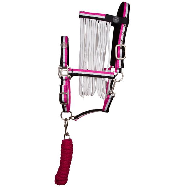 Halfterset mit Fliegenstirnriemen Imperial Riding Rosa