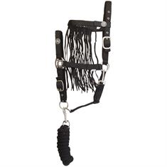 Halfterset mit Fliegenstirnriemen Imperial Riding Schwarz