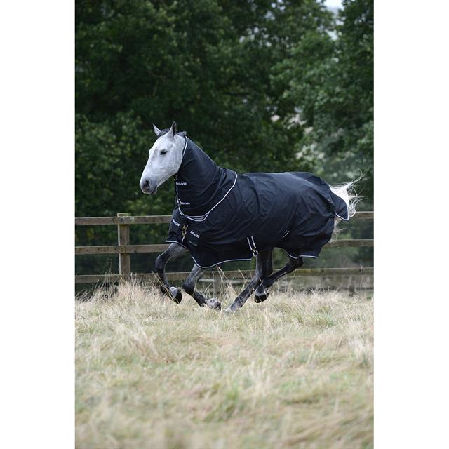 Halsteil Trotting Combi Neck Bucas Schwarz-Weiß