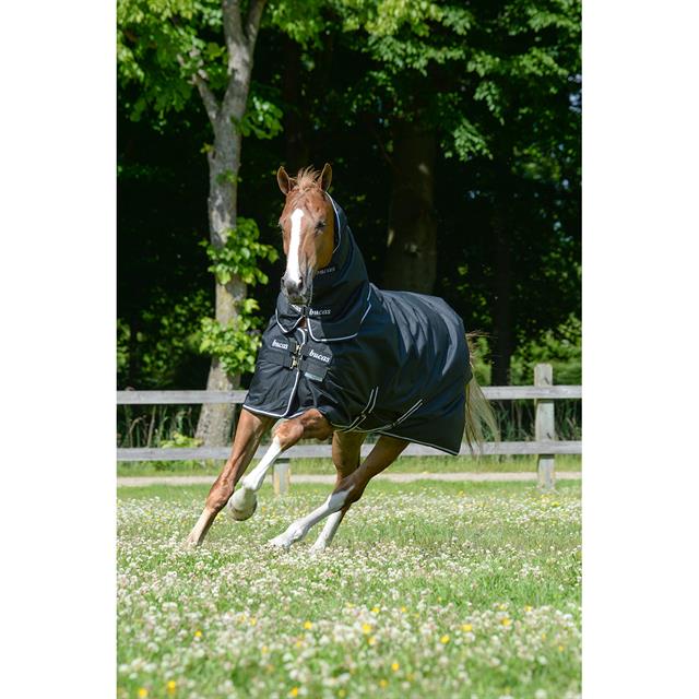 Halsteil Trotting Combi Neck Bucas Schwarz-Weiß
