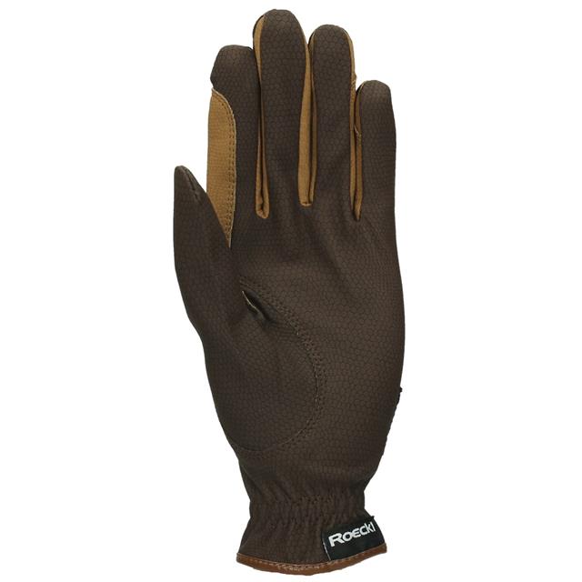 Handschuhe Bicolor Grip Roeckl Mittelbraun-Hellbraun