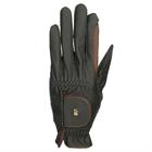 Handschuhe Bicolor Grip Roeckl Schwarz-Dunkelbraun