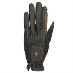 Handschuhe Bicolor Grip Roeckl Schwarz-Dunkelbraun