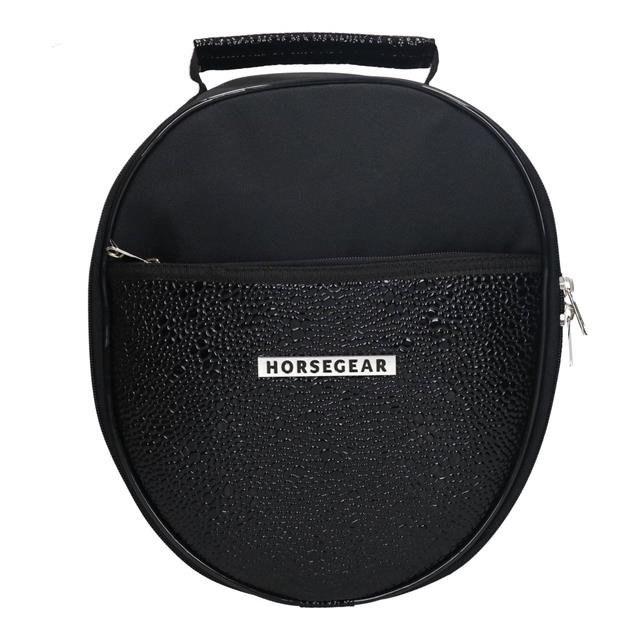 Helmtasche HGCroco Patent HORSEGEAR Schwarz