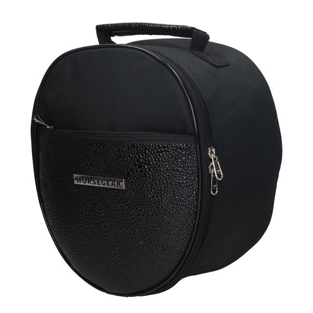 Helmtasche HGCroco Patent HORSEGEAR Schwarz