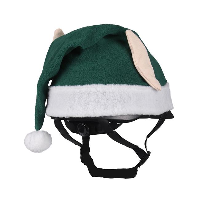 Helmüberzug Weihnachten QHP Grün