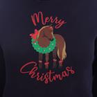 Hoodie EJMerry Christmas Epplejeck Dunkelblau