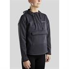 Hoodie Quater Zip Anorak Montar Grau
