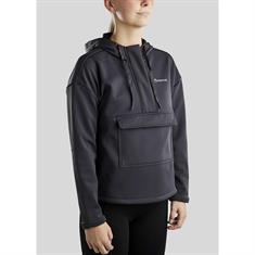 Hoodie Quater Zip Anorak Montar Grau