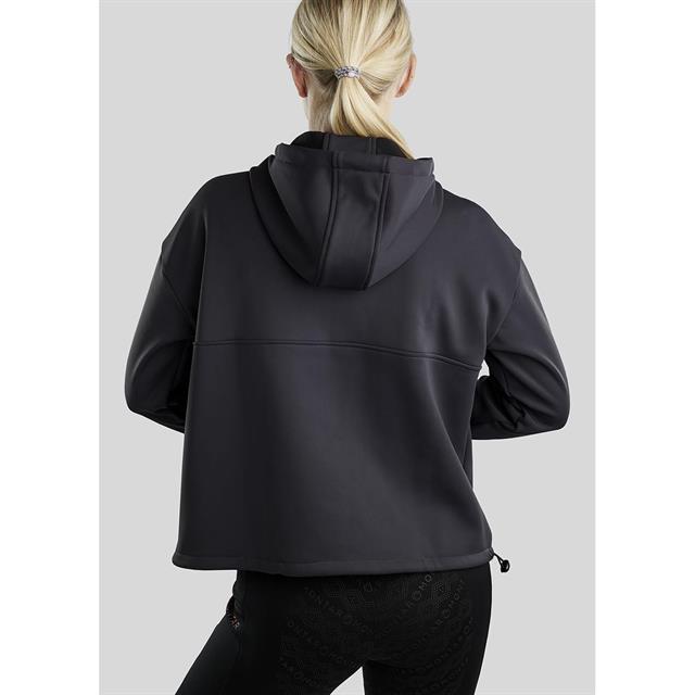 Hoodie Quater Zip Anorak Montar Grau