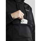 Hoodie Quater Zip Anorak Montar Schwarz