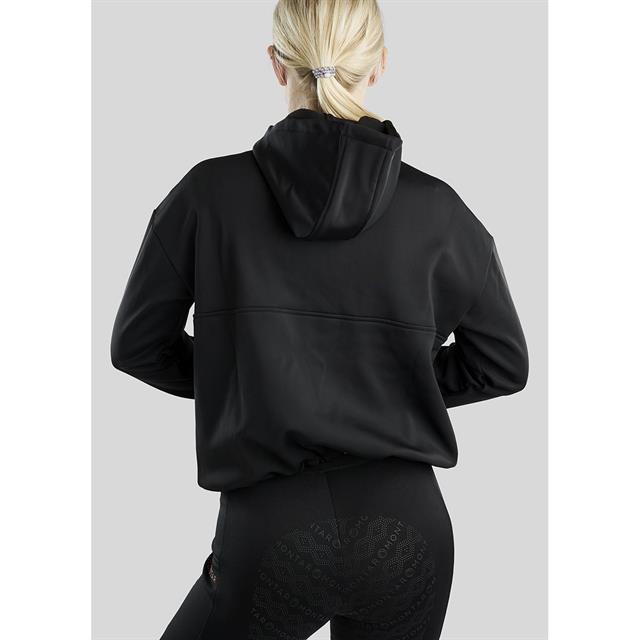 Hoodie Quater Zip Anorak Montar Schwarz