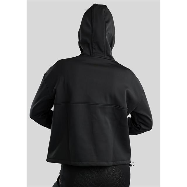 Hoodie Quater Zip Anorak Montar Schwarz