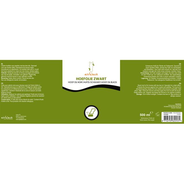 Huföl Tea Tree mit Pinsel Epplejeck Schwarz