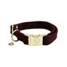 Hundehalsband Corduroy Kentucky Dunkelrot