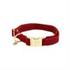 Hundehalsband Corduroy Kentucky Rot