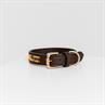 Hundehalsband Handmade Pearls Kentucky Orange-Schwarz